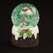 Roman 6" Brown and Green LED Swirl Dome Skiing Christmas Tabletop Snow Globe